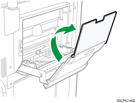 Illustrazione vassoio bypass multiplo fogli banner