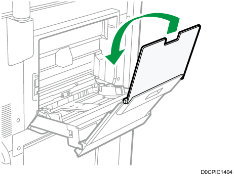 Illustrazione vassoio bypass multiplo fogli banner