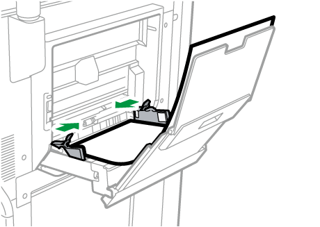 Illustrazione vassoio bypass multiplo fogli banner