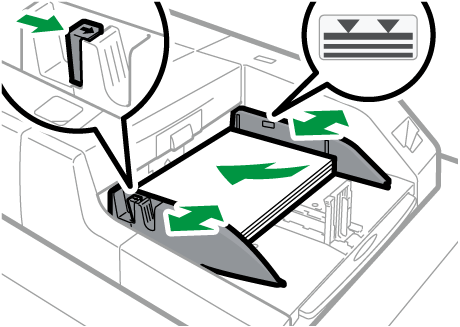 Illustrazione del vassoio bypass multiplo (Vassoio A)