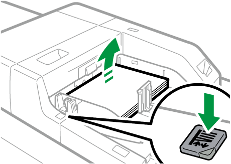 Illustrazione del vassoio bypass multiplo (Vassoio A)