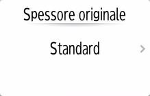 Illustrazione della schermata sul pannello operativo