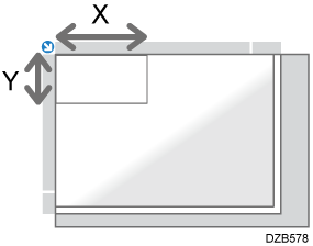Illustrazione posizionamento dell'originale