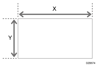 Illustrazione della misurazione delle dimensioni dell'originale