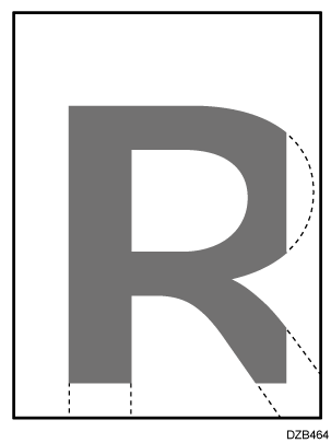 Illustrazione dell'area di stampa