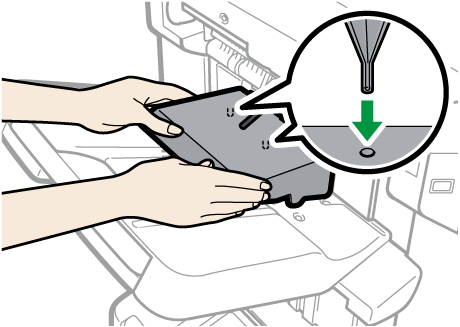 Illustrazione del vassoio di supporto per piegatura a Z