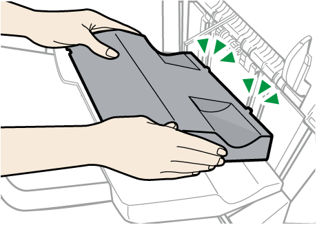 Illustrazione del vassoio di supporto carta