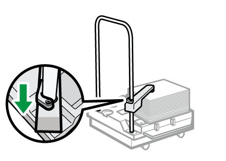 Illustrazione carrello impilatore