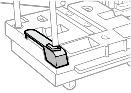Illustrazione carrello impilatore
