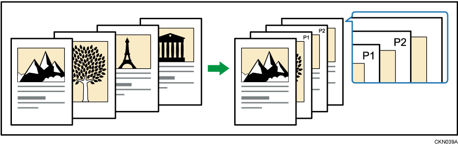 Illustrazione della Numerazione pagine