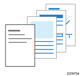 Illustrazione della stampa di pagine banner