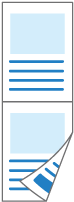 Illustrazione immagine rilegatura lato corto