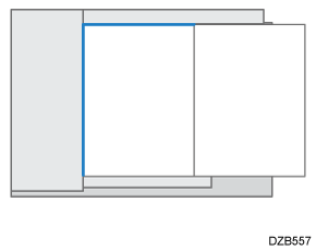 Illustrazione del posizionamento di originali di formato diverso