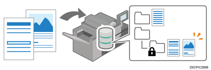 Illustrazione di Document server