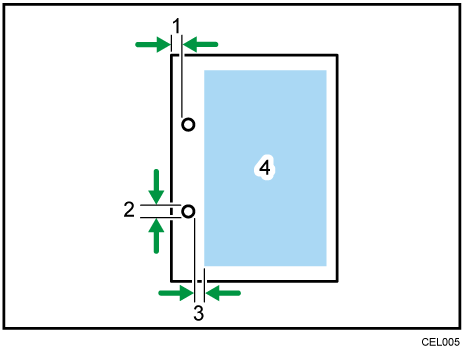 Illustrazione numerata di carta preforata