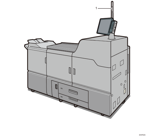 Main unit illustration numbered callout illustration