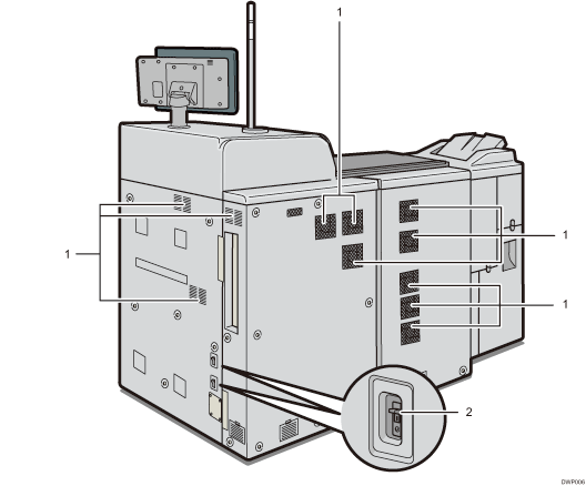 Main unit illustration numbered callout illustration