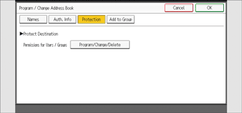 Operation panel screen illustration