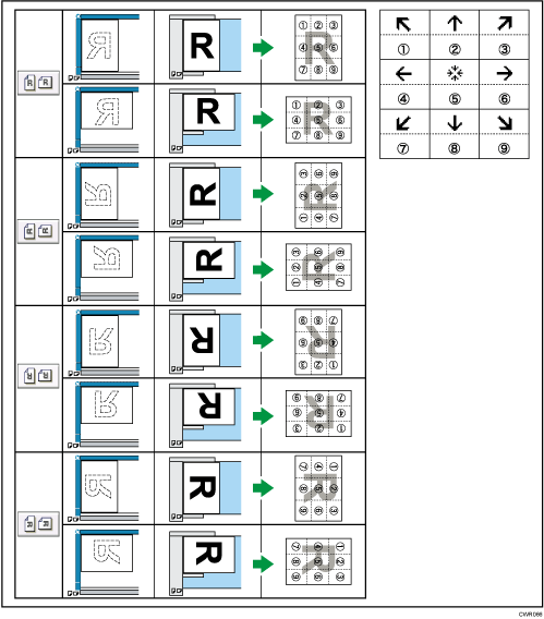 Illustration of stamp position