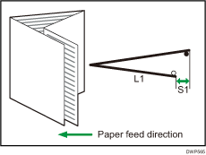 Illustration of Adjust Folding Position for Booklet