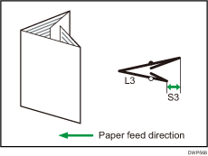 Illustration of Adjust Folding Position for Booklet