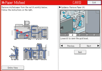 Operation panel screen illustration