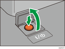 Main power switch illustration