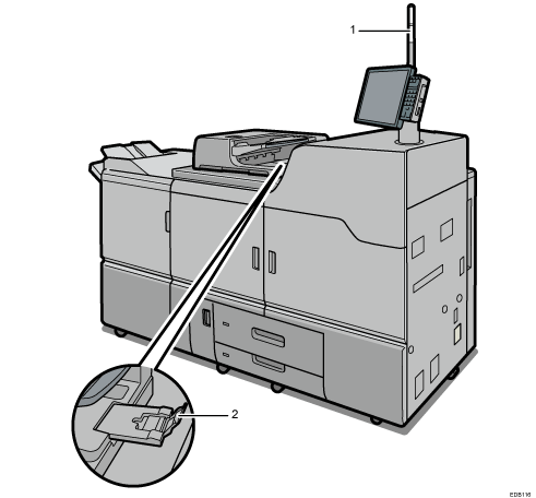 Main unit illustration numbered callout illustration