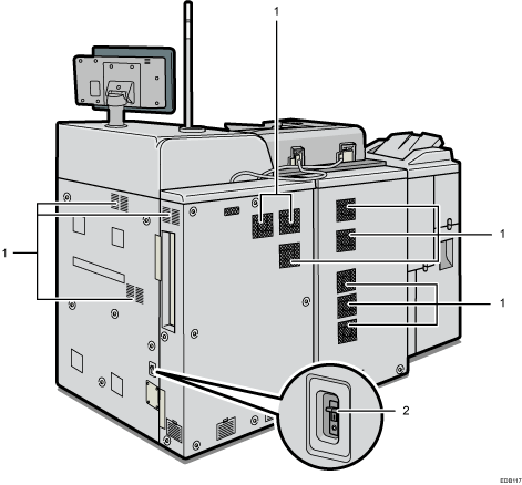 Main unit illustration numbered callout illustration