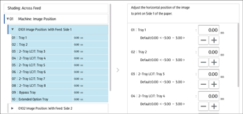 Operation panel screen illustration