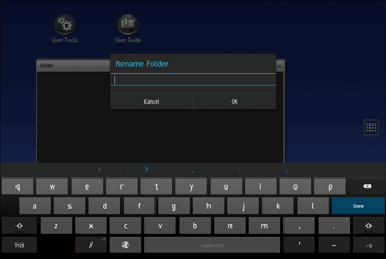 Operation panel screen illustration