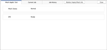 Operation panel screen illustration