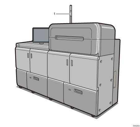 Main unit illustration numbered callout illustration