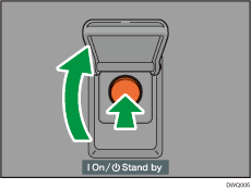 Main power switch illustration