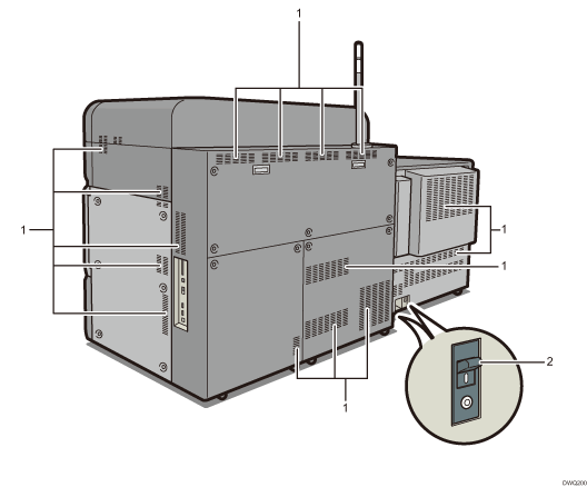 Main unit illustration numbered callout illustration