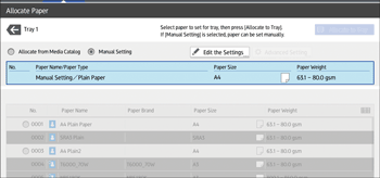 Operation panel screen illustration