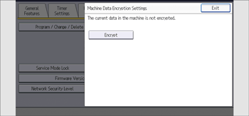 Operation panel screen illustration