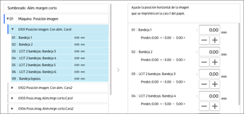 Ilustración de la pantalla del panel de mandos