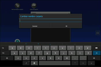 Ilustración de la pantalla del panel de mandos