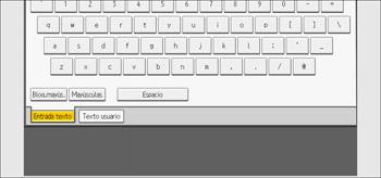 Ilustración de la pantalla del panel de mandos