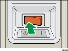 Illustrazione dell'interruttore di alimentazione elettrica