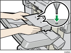 Illustrazione del vassoio di supporto per piegatura a Z